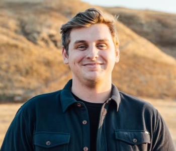 Man in black shirt with nice background